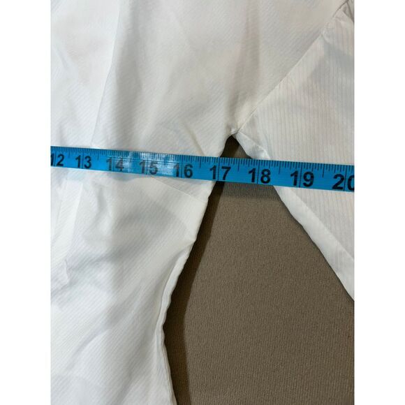 Loft Women's White Button Down Shirt with Puffed Sleeves Size 4 - Picture 4 of 5